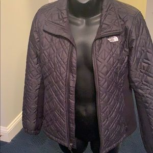 North Face quilted black jacket